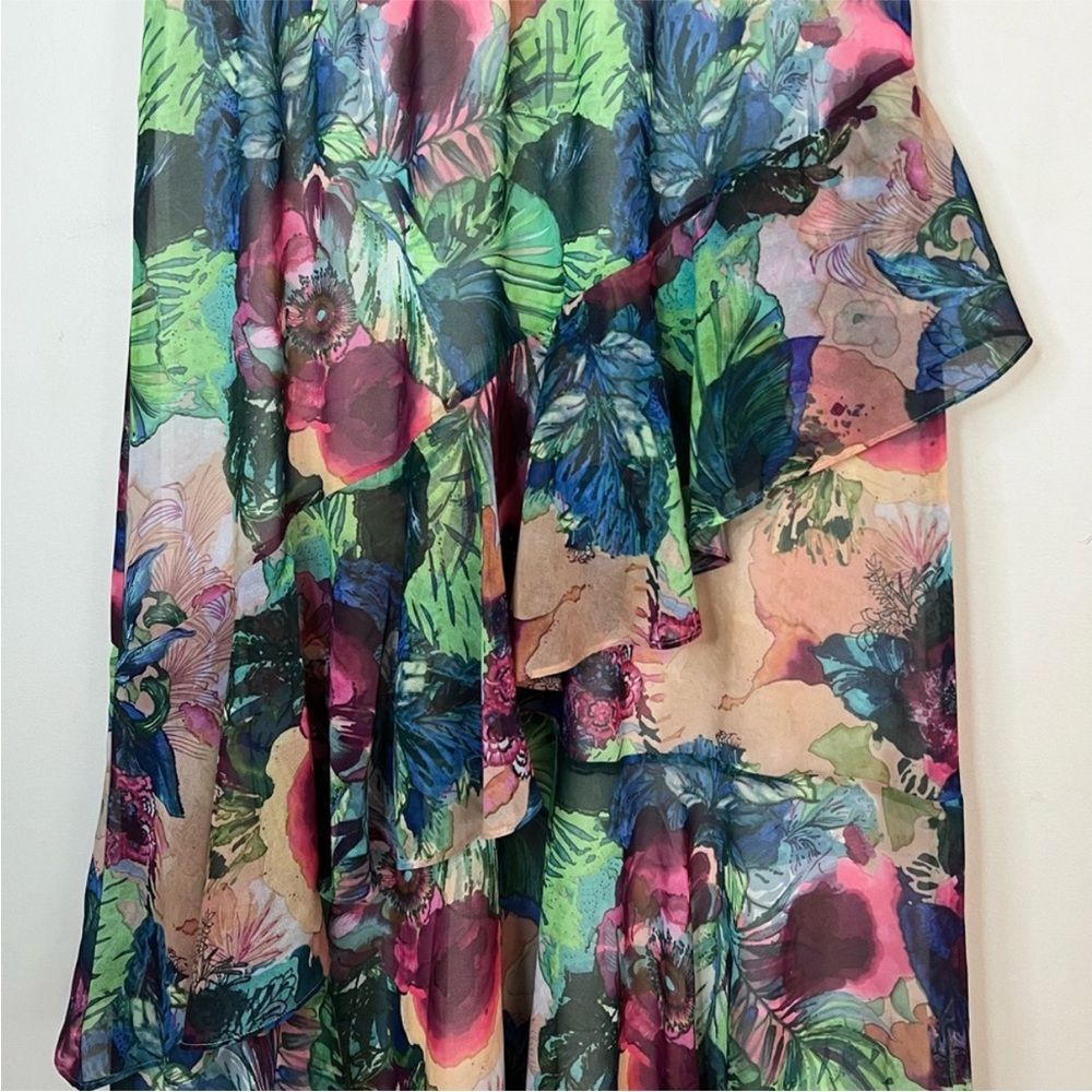 Soft Surroundings Ambrosia Tiered Floral Maxi Dress L NWOT - Picture 4 of 6